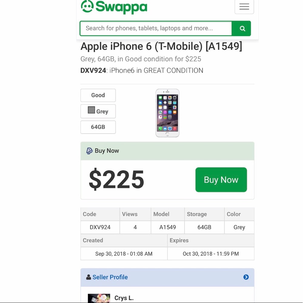 🚫SOLD🚫Iphone 6